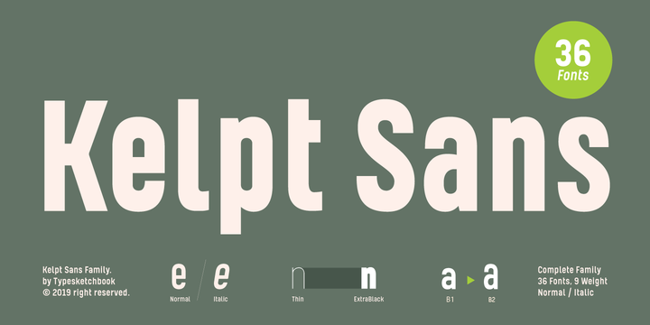 폰트 Kelpt Sans B2